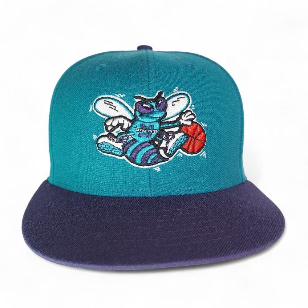 47 Brand Hardwood Classics Charlotte Hornets Snapback Hat Teal / Purple